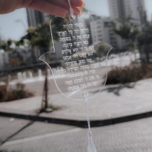 תליון לרכב שקוף
