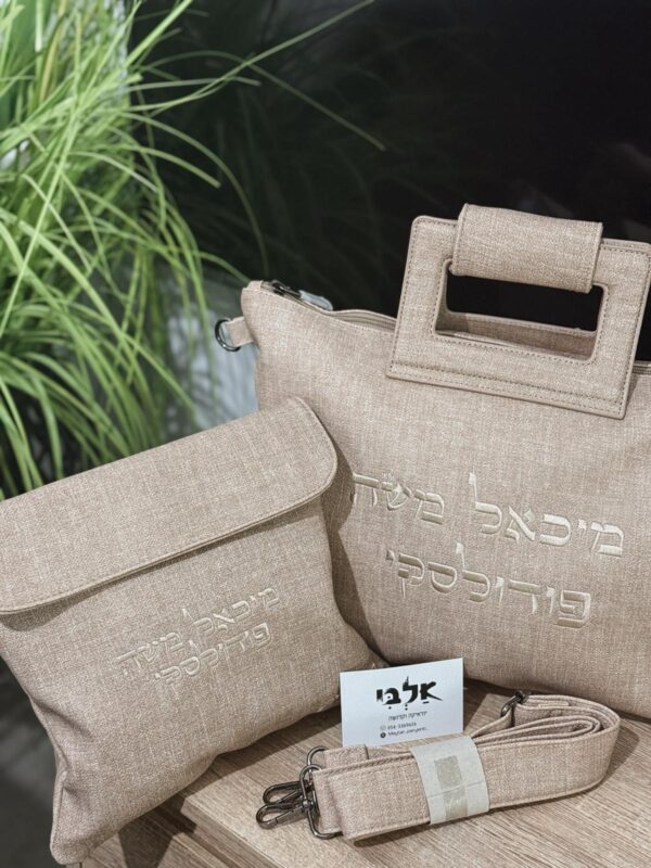 ⁦סט כיסויים חום אבן⁩ – תמונה ⁦2⁩