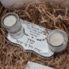 פמוטים "אשת חיל" חריטת שם