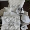 ⁦חלאקה קלאסי כסוף לבן דגם מגן דוד⁩ – תמונה ⁦2⁩