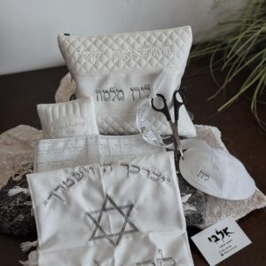 חלאקה קלאסי כסוף לבן דגם מגן דוד