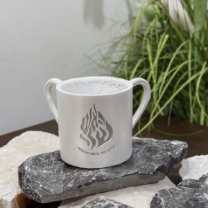 נטלה דגם האש שלי לבן כסוף