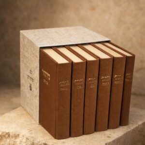 סט מחזורים מהודר קורדרוי חום שוקולד